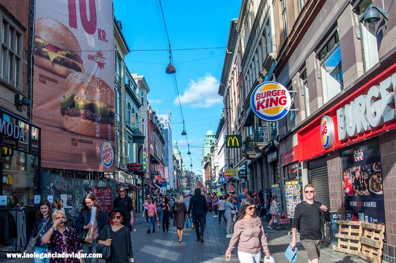 Calle comercial de Copenhague
