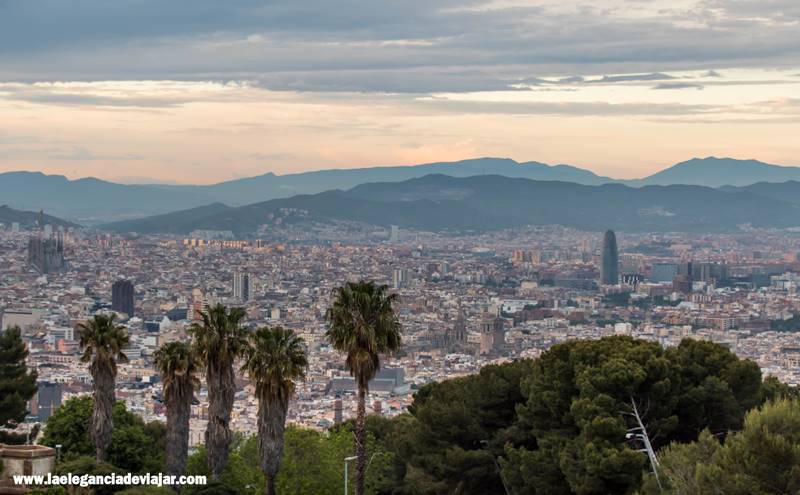 Atardecer en el Castillo de Montjuïc