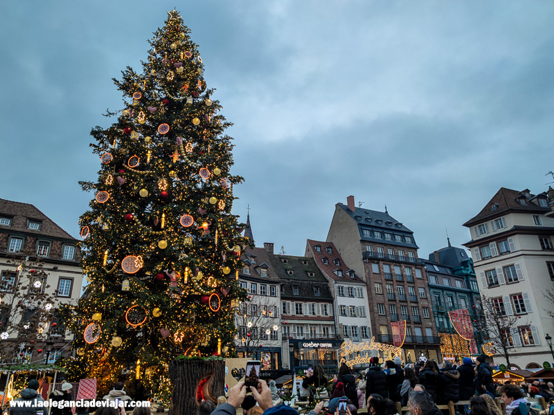 Plaza Kléber en Navidad