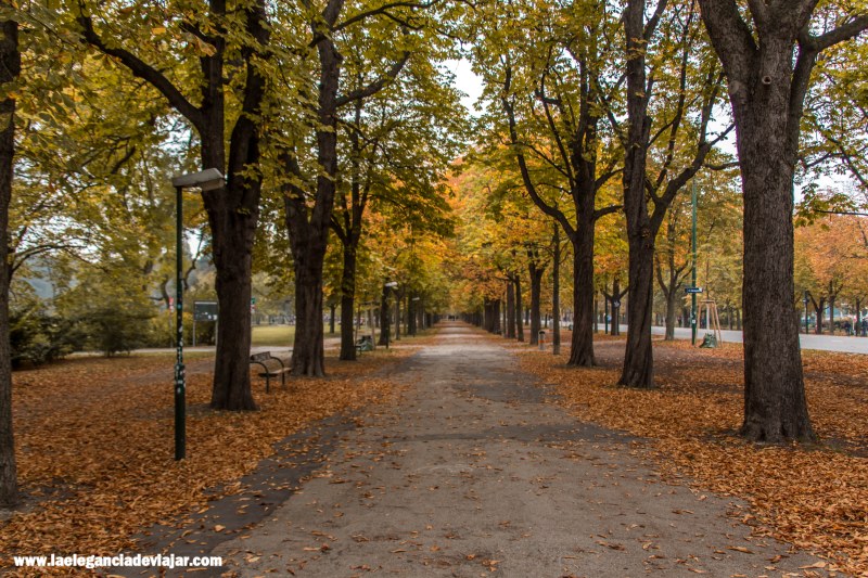 El parque del Prater en otoño