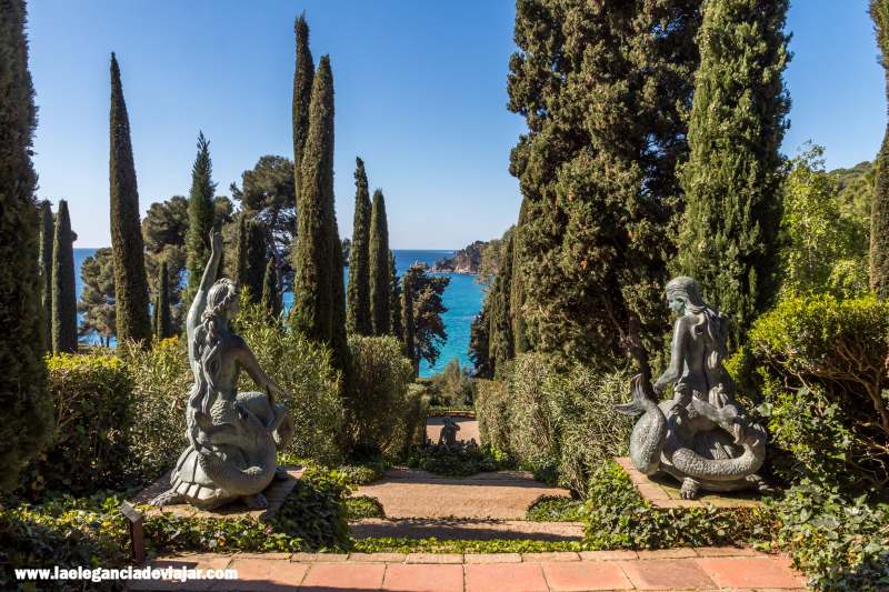 Escalera de las Sirenas en los Jardines de Santa Clotilde