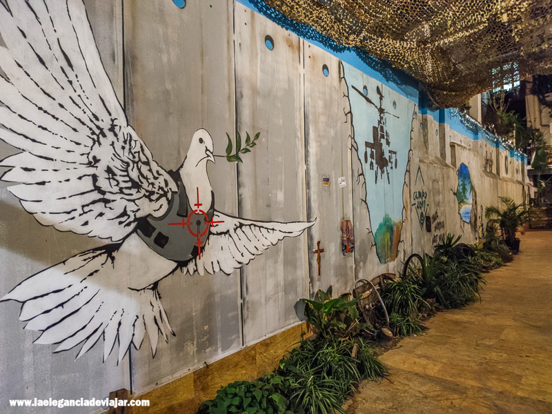 Zona de Palestina en el Museo Bansky