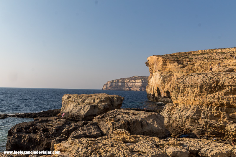 Lo que queda de la Ventana Azul en Gozo