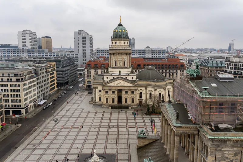 Gendarmenmarkt desde el mirador de la Iglesia francesa