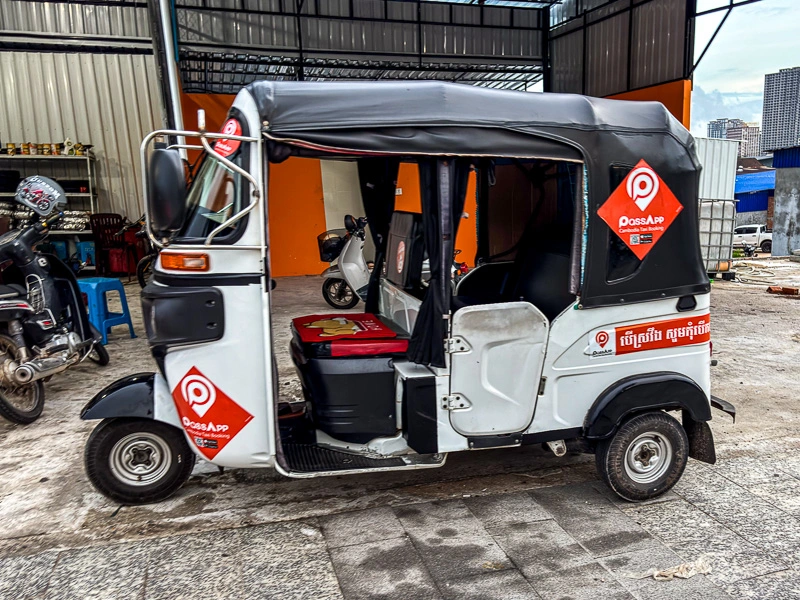 Tuktuk en Camboya