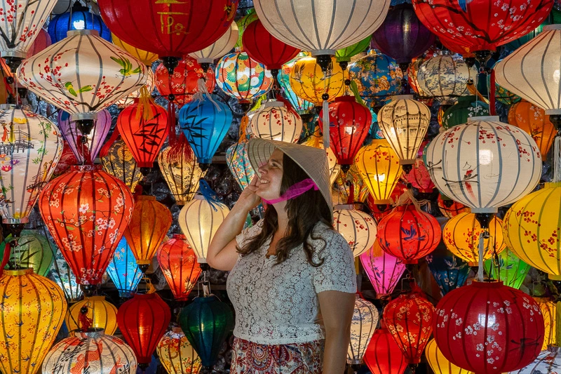Farolillos en Hoi An