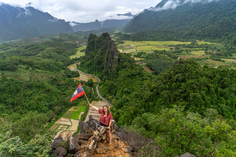 Mirador en Vang Vieng