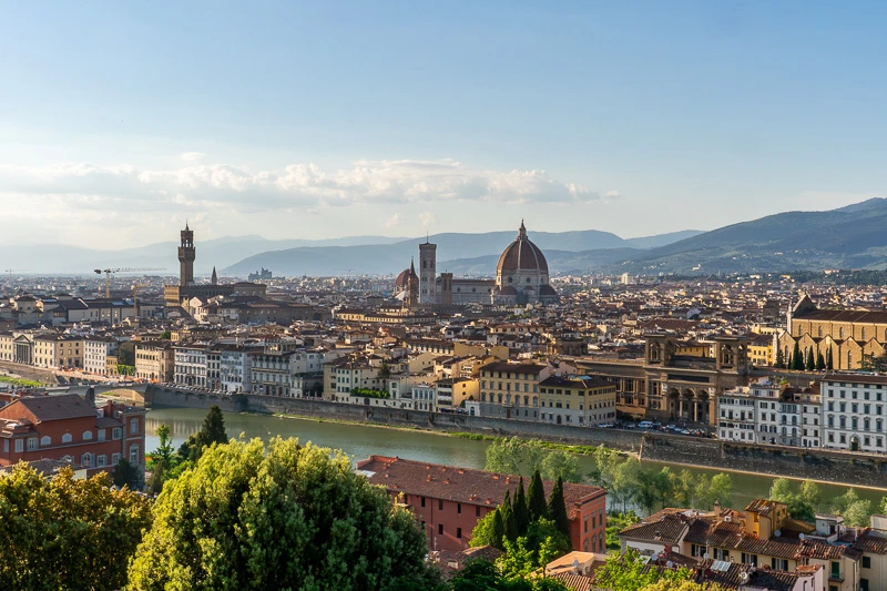 Vistas desde la Piazzale Michelangelo